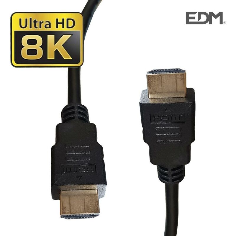 

Cable hdmi 2.1 8k 60hz alta calidad 3m 51268 - EDM