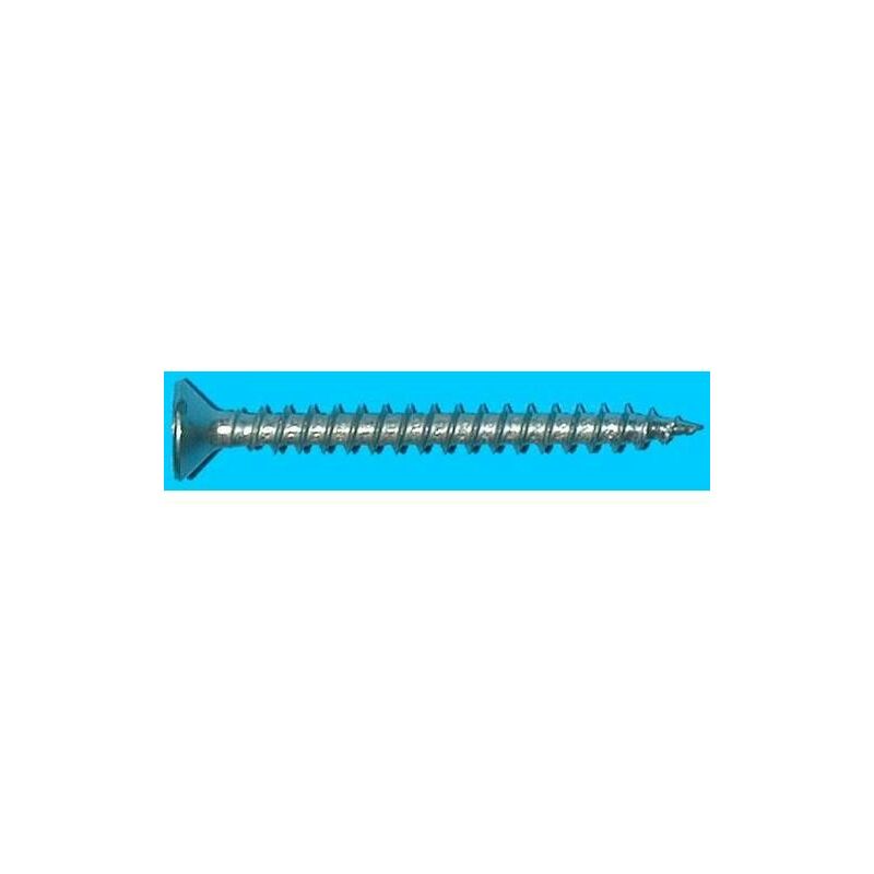 

Tornillo Aglomerado Cabeza Plana 4X30 Zn. Caja