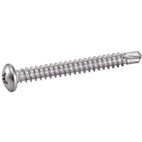 Tornillo autoperforante cabeza Phillips de acero galvanizado - Ø 4