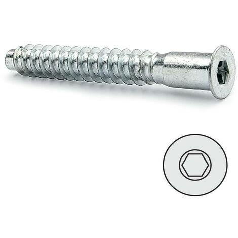 tornillo autorroscante rosca madera, allen zincado 7-70 sin punta sin punta