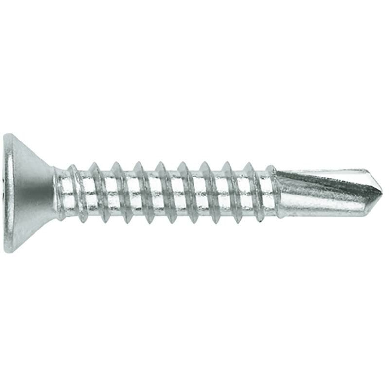 

Tornillo autotaladrante din 7504-p cabeza avellanada huella phillips 3,5x019 cincado index acero 1.000 pz abp3519