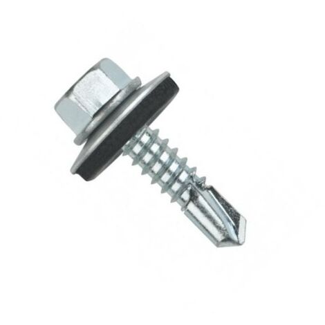 tornillo broca rosca chapa cabeza hexagonal din 7504-k arandela p-16 zincado larg.r/chapa 22mm ø rosca chapa 5.5mm (caja 1000)