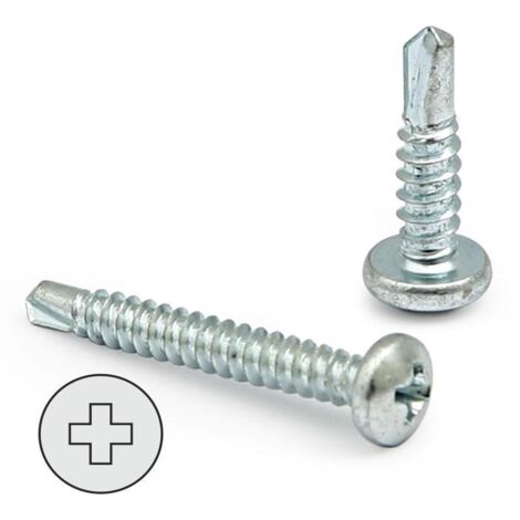 tornillo broca rosca chapa cabeza redon larg.r/chapa 13mm ø rosca chapa 3.5mm (caja 1000)