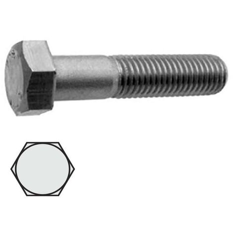 tornillo cabeza hexagonal din 931 calidad 8.8 zincado metrica m-8 largo 130mm