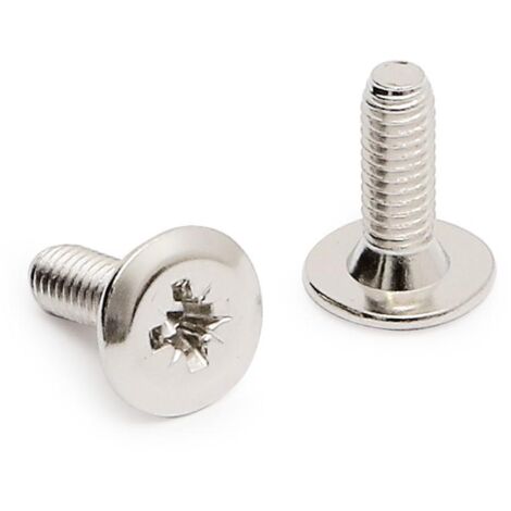 tornillo cabeza plana m4-12 niquel para tubo union largo 12mm (caja 100)