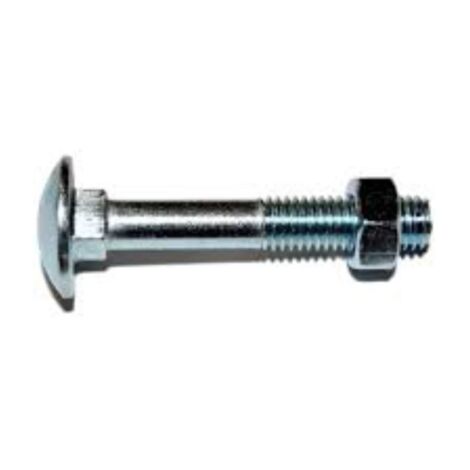 TORNILLO CABEZA REDONDA CON TUERCA 6X 50 ZINC
