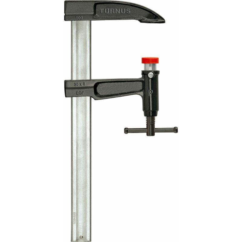 

TURNUS 496-080 - Tornillo de apriete con émbolo mango en T 800x120 mm Riel 30x8 mm