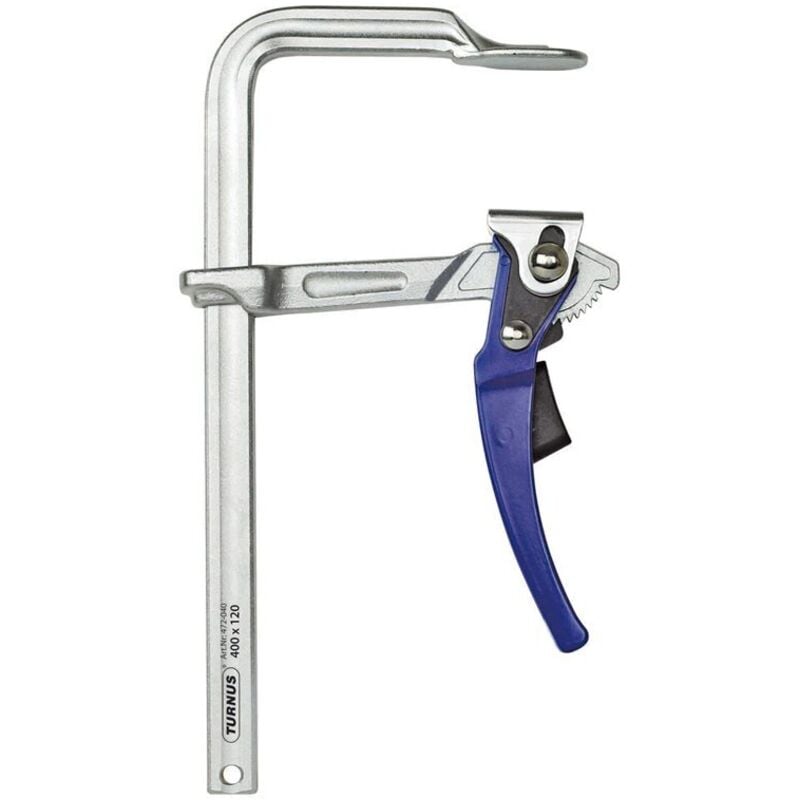 

TURNUS 472H0250-120 Tornillo de apriete con palanca de acción rápida tipo grip 250x120 mm Riel 22x10,5 mm