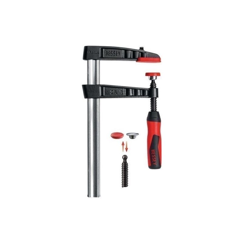 

Bessey - Tornillo De Apriete Fundicin Maleable Tg-2K Ancho De Sujeci