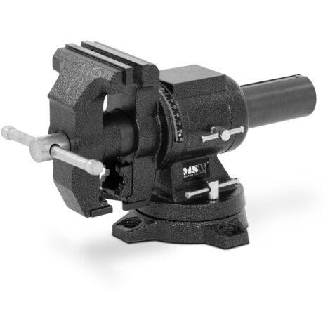 MSW Tornillo de banco - alcance de sujeción 125 mm - ancho de mordaza 125 mm