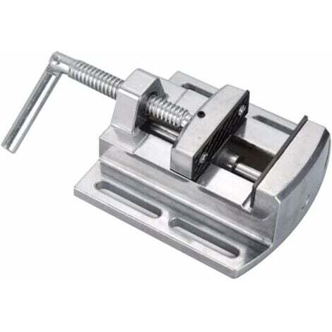 Tornillo de banco de aleación de aluminio de 2,5" con apertura y varilla guía para electricistas y herramientas de carpintería.