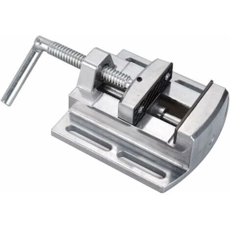 Tornillo de banco de prensa de taladro, tornillo de banco de aleación de aluminio de apertura 2,5 con varilla guía para electricistas y herramientas de carpintería