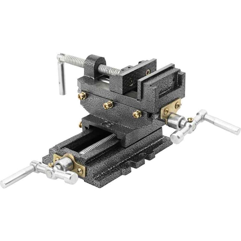 

vidaXL Tornillo de banco manual carro transversal 70 mm