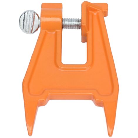 Tornillo de banco portátil y ligero para cadena de motosierra de 13 cm, color naranja, para afilar.