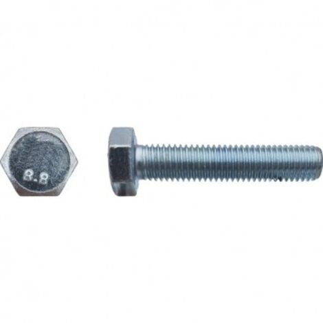 Tornillo de cabeza hexagonal totalmente roscado clase 8.8 Zincado - 12 x 70 mm - Caja de 50 - LENNIE - VHT881207002B