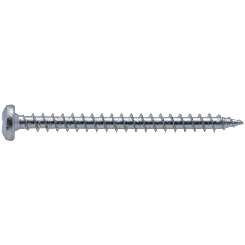 Viswood - Tornillo aglomerado de cabeza redonda cincada pz 4x40 mm (juego de 10 tornillos)