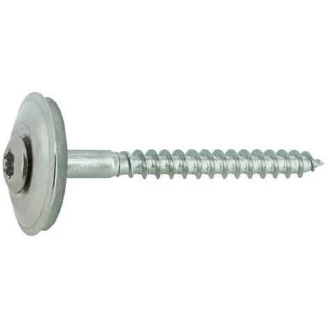 Tornillo de cresta 4,5x80/60 en acero inoxidable A2, 30 piezas.