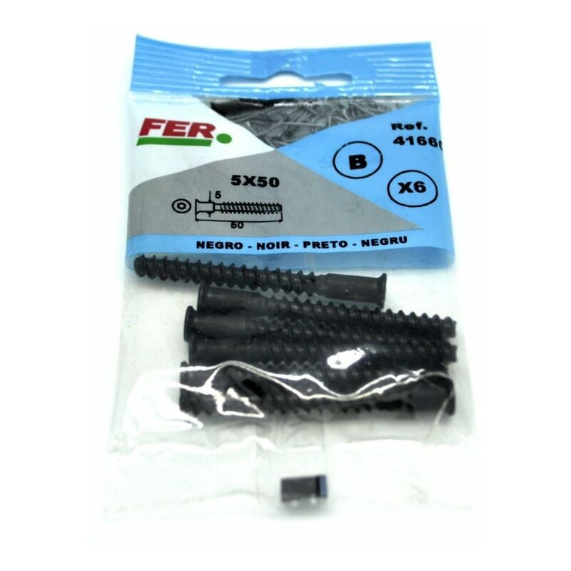 

Tornillo De Ensamblar Pavonado 5X50 Blister