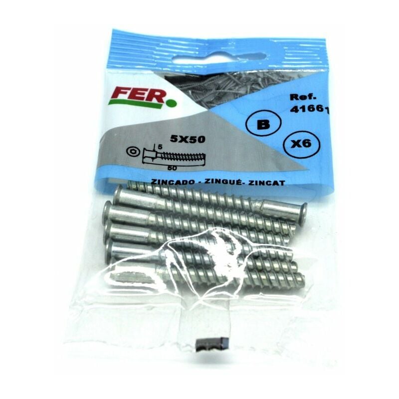 

Tornillo De Ensamblar Zincado 5X50 Blister