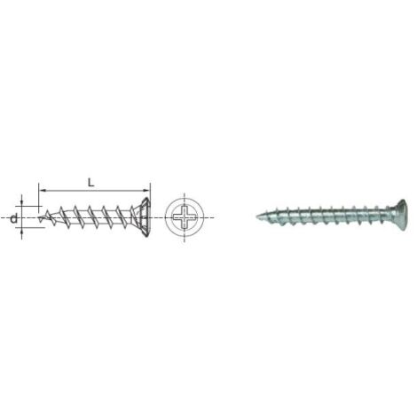 TORNILLO DE MONTAJE DE ACCESORIOS CABEZA DE CONSOLA 4.035MM - 5 STO - 523 4.035