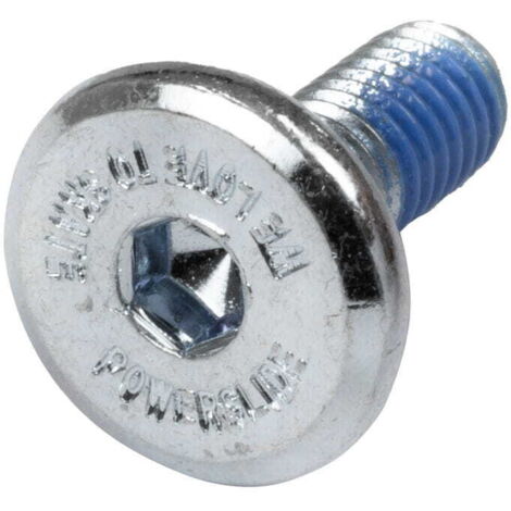 Tornillo de montaje hexagonal Powerslide de 15 mm, tornillo de riel, 1 pieza.