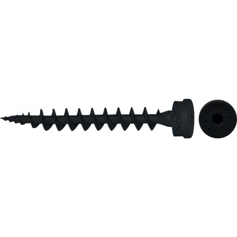 

Tornillo de plástico para Aislamiento IPS 80 negro (por 50)