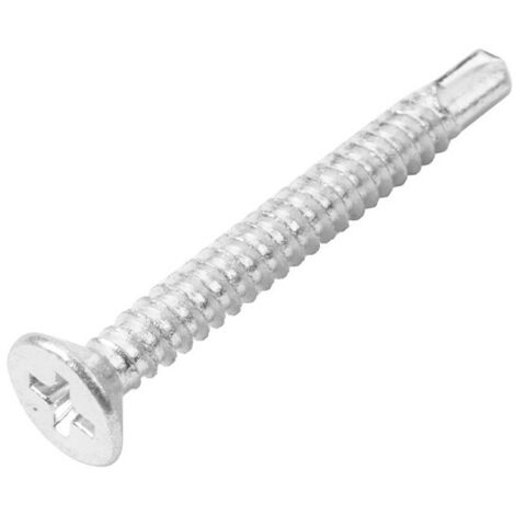 Tornillo de rosca chapa con punta broca y cabeza plana 3.9x25mm - MARCA