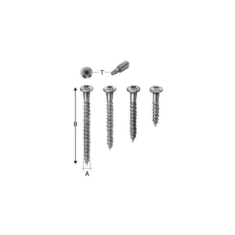 

Tornillo de acero inoxidable galvanizado CSA5,0x35 - (por 100)