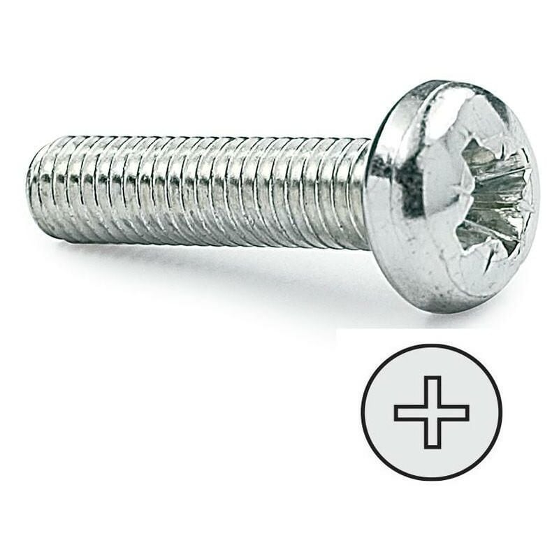 

Tornillo rosca metal cabeza alomada din largo 30mm metrica m-6 - Mibricoplus