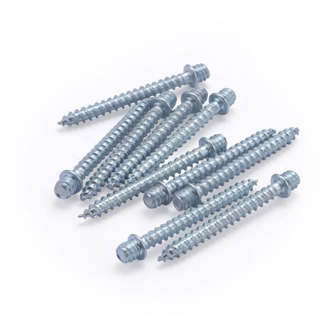 Tornillo Doble Rosca QUICK PLOMBERIE - Longitud 60 mm x 10 unidades