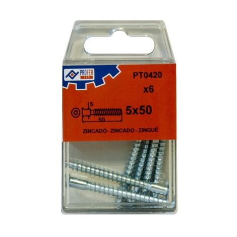 TORNILLO ENSAMBLAR ZN C/6 PZS - 5X50 MM
