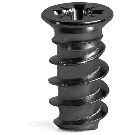 tornillo euro. metal. negro. diámetro 6,3mm largo 13mm diámetro 6.3