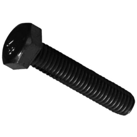 tornillo hexagonal 10x60 din-933 8.8 presion acero negro caja 100