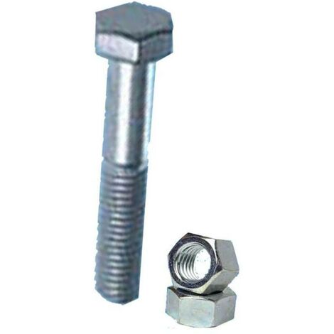 TORNILLO HEXAGONAL 931/934 ZINC 6x100 C/TUERCA 8.8