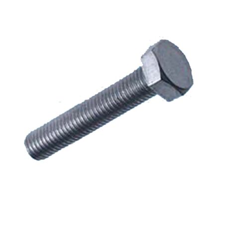 tornillo hexagonal 933  6x16 zinc sin tuerca 8.8 (caja 2 unidades)