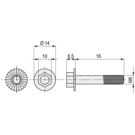 tornillo hexagonal grafilado 6921 zincado. elegir métrica y longitud. metrica m-8 largo 16mm