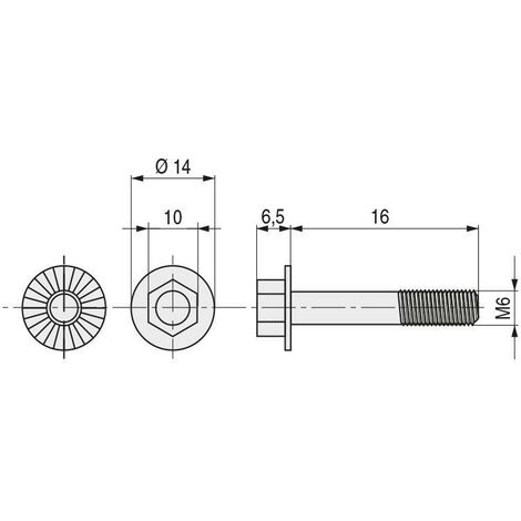 tornillo hexagonal grafilado 6921 zincado. elegir métrica y longitud. metrica m-8 largo 30mm