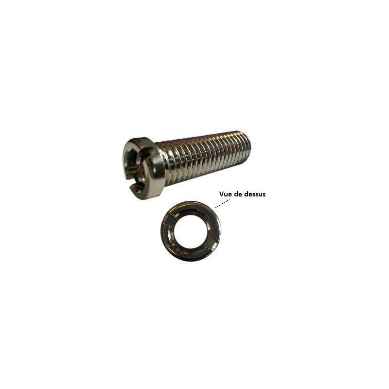 

Tornillo hueco para un tapón de cesta de cromo