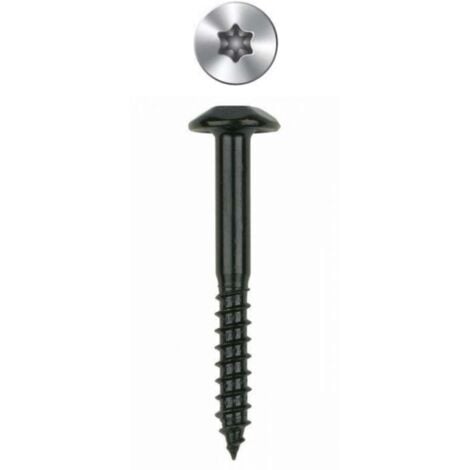 Tornillo Inviolable 07X070Mm Cabeza Redonda Negro Index 100 Pz