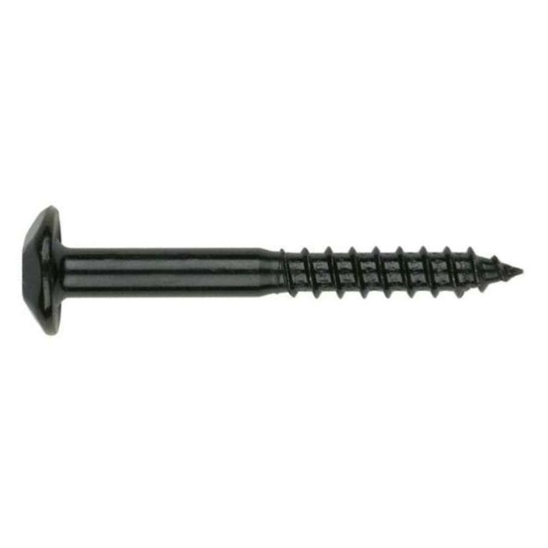 

Tornillo rosca madera inviolable negro largo 60mm diámetro 6mm - Mibricoplus