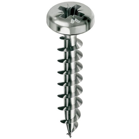 Tornillo MUSTAD Panelvit - Cabeza cilíndrica - PZ2 - Rosca total - Ø4x30mm - Caja de 500 - PVACZC400300C8C