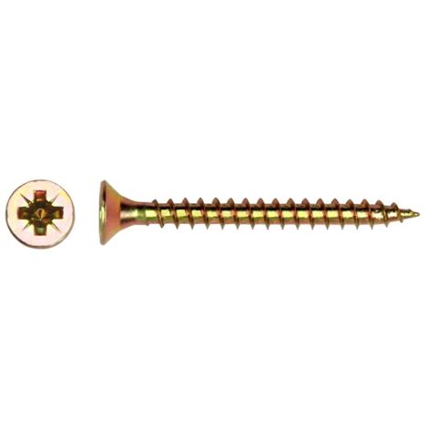 TORNILLO PARA MADERA GALVANIZADO AMARILLO 4.012MM - 510 4.012K