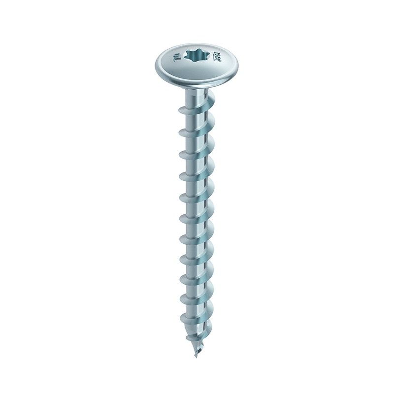 

Tornillo para madera heco-topix cabeza redondo Amplio Rosca total HP 8,0x 50 galvanizado TD TelKo (por 100)