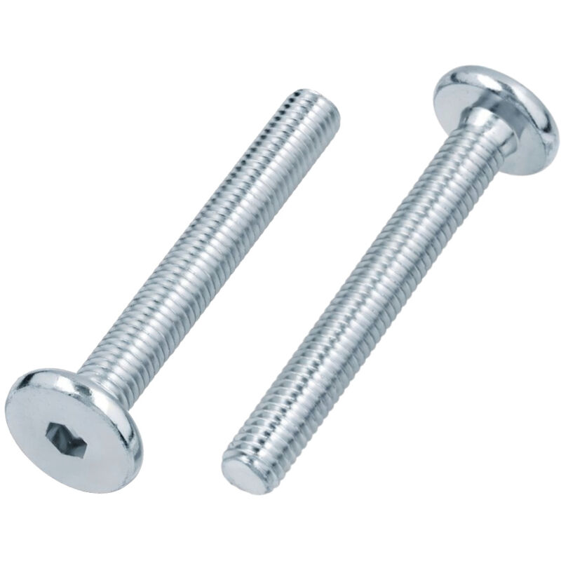 Tornillo para muebles cabeza plana M6x30 Acero galvanizado 50 piezas