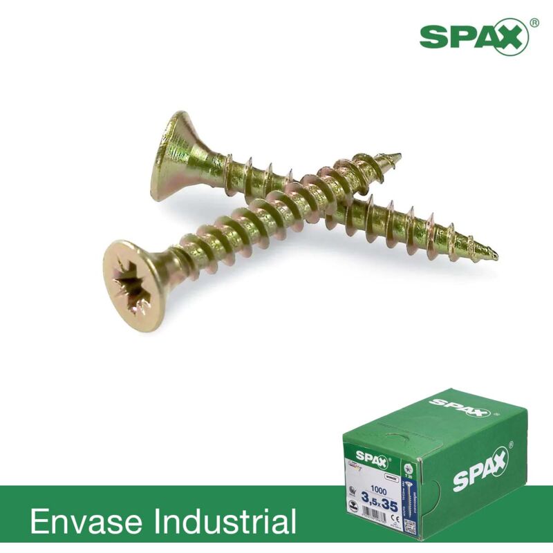 

Tornillo Abc S Bricomatado Cabeza Plana 3.5X50 - Bricomatado - Spax