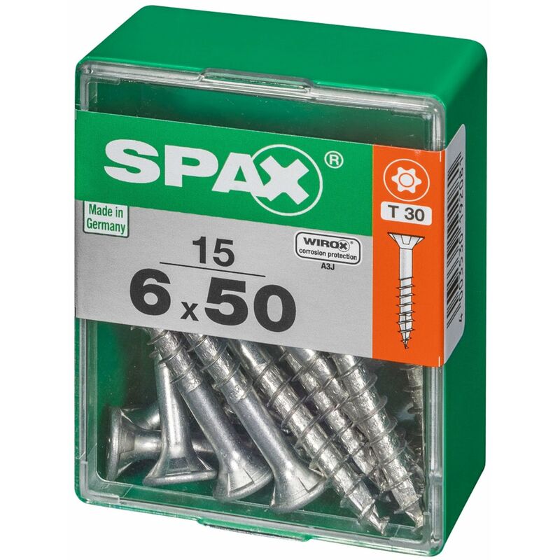 

Tornillo R/mad. 06x60mm Acero Templado Wirox Cp Tx C/pl - Spax