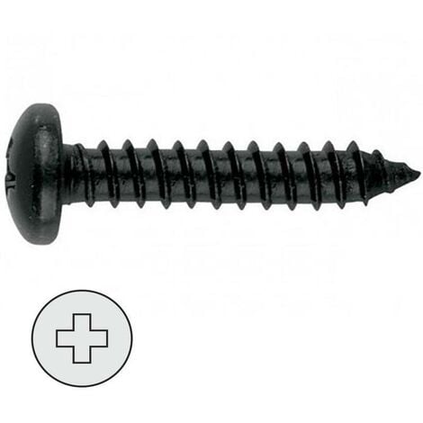 DUVER MIBRICOPLUS tornillo rosca chapa din 7891 negro larg.r/chapa 19mm ø rosca chapa 4.2mm