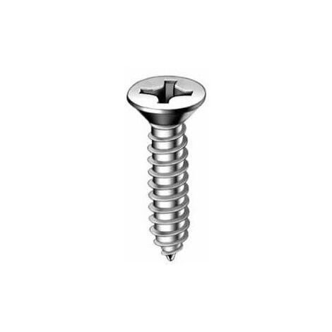 Tornillo rosca chapa DIN 7982 phillips zincado 5.5 x 70 - INDEX - Ref:T8255070 Envase de:100 Uds. El precio es por envase