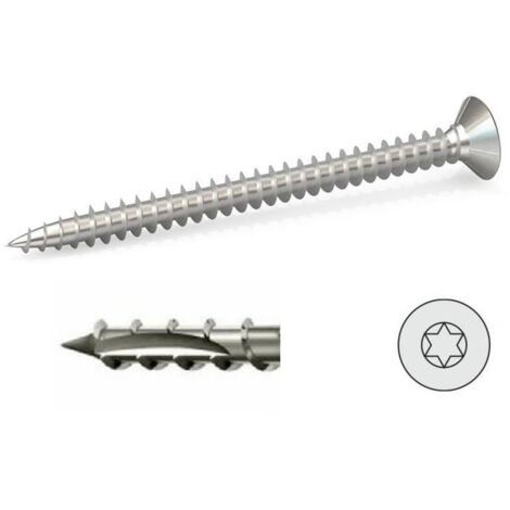 tornillo rosca madera . acero. zincado. rosca madera. torx. diámetro largo 60mm diámetro 4mm ( color:000000 500)