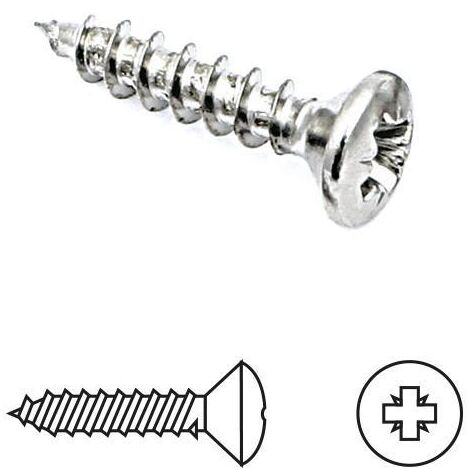tornillo rosca madera cabeza gota-sebo p largo 17mm diámetro 3.5mm (caja 100)